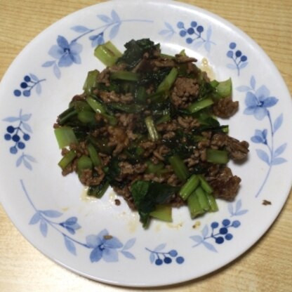 白菜がなかったので、代わりに小松菜を使いました。